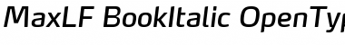Download MaxLF-BookItalic Font Download MaxLF-BookItalic Font