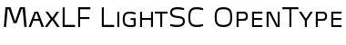 Download MaxLF-LightSC Font Download MaxLF-LightSC Font