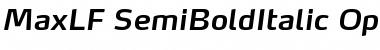 Download MaxLF-SemiBoldItalic Font Download MaxLF-SemiBoldItalic Font