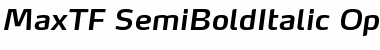 Download MaxTF-SemiBoldItalic Font Download MaxTF-SemiBoldItalic Font