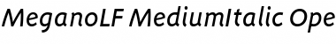 Download MeganoLF-MediumItalic Font Download MeganoLF-MediumItalic Font