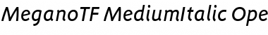 Download MeganoTF-MediumItalic Font Download MeganoTF-MediumItalic Font