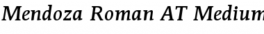 Download Mendoza Roman AT Medium Font Download Mendoza Roman AT Medium Font