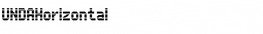 Download UNDAHorizontal Font Download UNDAHorizontal Font