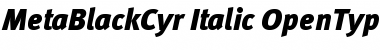 Download MetaBlackCyr-Italic Font Download MetaBlackCyr-Italic Font