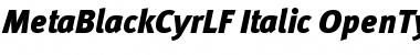 Download MetaBlackCyrLF-Italic Font Download MetaBlackCyrLF-Italic Font