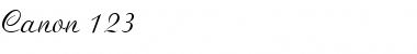 Download Canon 123 Font Download Canon 123 Font