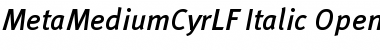 Download MetaMediumCyrLF-Italic Font Download MetaMediumCyrLF-Italic Font