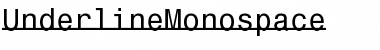 Download UnderlineMonospace Font Download UnderlineMonospace Font