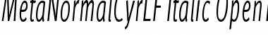 Download MetaNormalCyrLF-Italic Font Download MetaNormalCyrLF-Italic Font