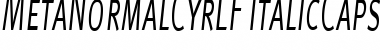 Download MetaNormalCyrLF-ItalicCaps Font Download MetaNormalCyrLF-ItalicCaps Font