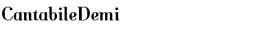 Download CantabileDemi Font Download CantabileDemi Font