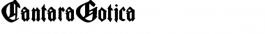 Download CantaraGotica Font Download CantaraGotica Font
