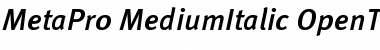 Download MetaPro-MediumItalic Font Download MetaPro-MediumItalic Font