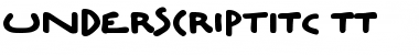 Download UnderscriptITC TT Font Download UnderscriptITC TT Font