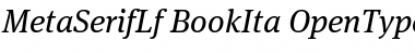Download MetaSerifLf-BookIta Font Download MetaSerifLf-BookIta Font