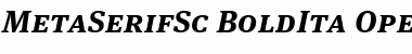Download MetaSerifSc-BoldIta Font Download MetaSerifSc-BoldIta Font