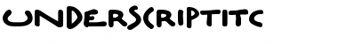 Download UnderscriptITC Font Download UnderscriptITC Font