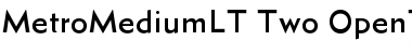 MetroMedium LT Two Regular Font