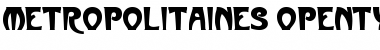 Download Metropolitaines Font Download Metropolitaines Font