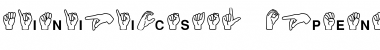 Download MiniPics ASL Font Download MiniPics ASL Font