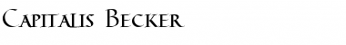 Download Capitalis Becker Font Download Capitalis Becker Font