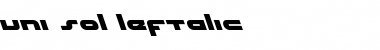 Download uni-sol leftalic Font Download uni-sol leftalic Font