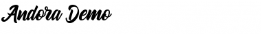 Download Andora Demo Font Download Andora Demo Font