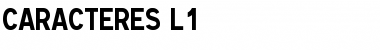 Download Caracteres L1 Font Download Caracteres L1 Font