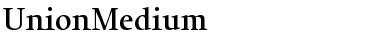 Download UnionMedium Font Download UnionMedium Font