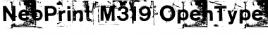 Download NeoPrint M319 Font Download NeoPrint M319 Font
