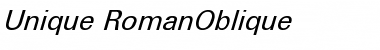 Download Unique-RomanOblique Font Download Unique-RomanOblique Font