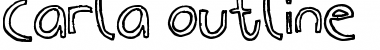 Download Carla_outline Font Download Carla_outline Font