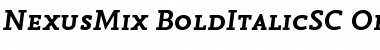 Download NexusMix-BoldItalicSC Font Download NexusMix-BoldItalicSC Font
