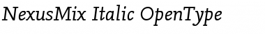 Download NexusMix-Italic Font Download NexusMix-Italic Font