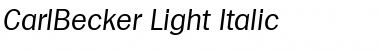 Download CarlBecker-Light Font Download CarlBecker-Light Font