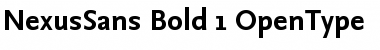 Download NexusSans-Bold Font Download NexusSans-Bold Font