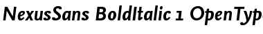 Download NexusSans-BoldItalic Font Download NexusSans-BoldItalic Font