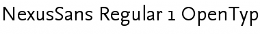 Download NexusSans-Regular Font Download NexusSans-Regular Font