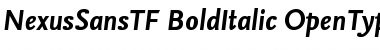 Download NexusSansTF-BoldItalic Font Download NexusSansTF-BoldItalic Font