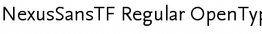 Download NexusSansTF-Regular Font Download NexusSansTF-Regular Font