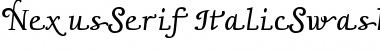 Download NexusSerif-ItalicSwashTwo Font Download NexusSerif-ItalicSwashTwo Font