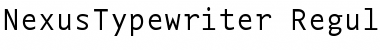 Download NexusTypewriter-Regular Font Download NexusTypewriter-Regular Font