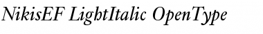 Download NikisEF-LightItalic Font Download NikisEF-LightItalic Font