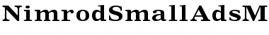 Download Nimrod Small Ads MT Std Font Download Nimrod Small Ads MT Std Font
