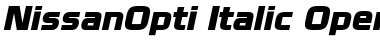 Download NissanOpti Font Download NissanOpti Font