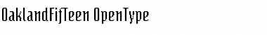 Download OaklandFifTeen Font Download OaklandFifTeen Font