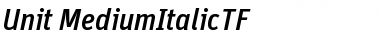 Download Unit-MediumItalicTF Font Download Unit-MediumItalicTF Font
