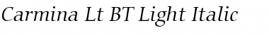 Download Carmina Lt BT Font Download Carmina Lt BT Font