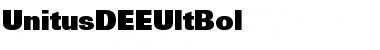 Download UnitusDEEUltBol Font Download UnitusDEEUltBol Font